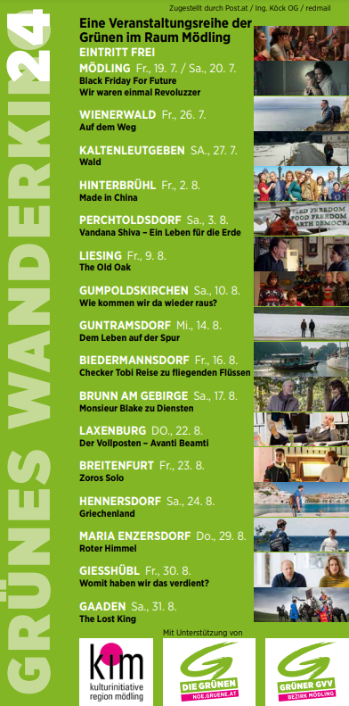 Wanderkino 2024 - Programm